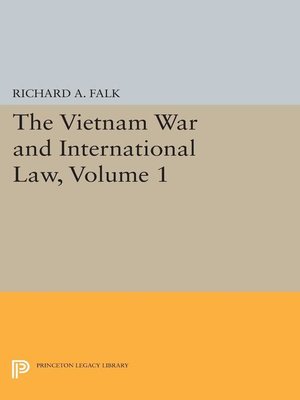 cover image of The Vietnam War and International Law, Volume 1